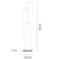 Smart vloerlamp rechthoeken aluminium><noscript><img width=