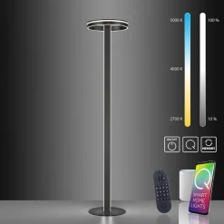 Smart vloerlamp verstelbare ring antraciet><noscript><img width=
