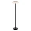 Smart vloerlamp zwart met wit glas dimbaar>Straluma Sale