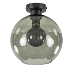 Smoke glazen plafondlamp globe 25 cm>Straluma Best Sale