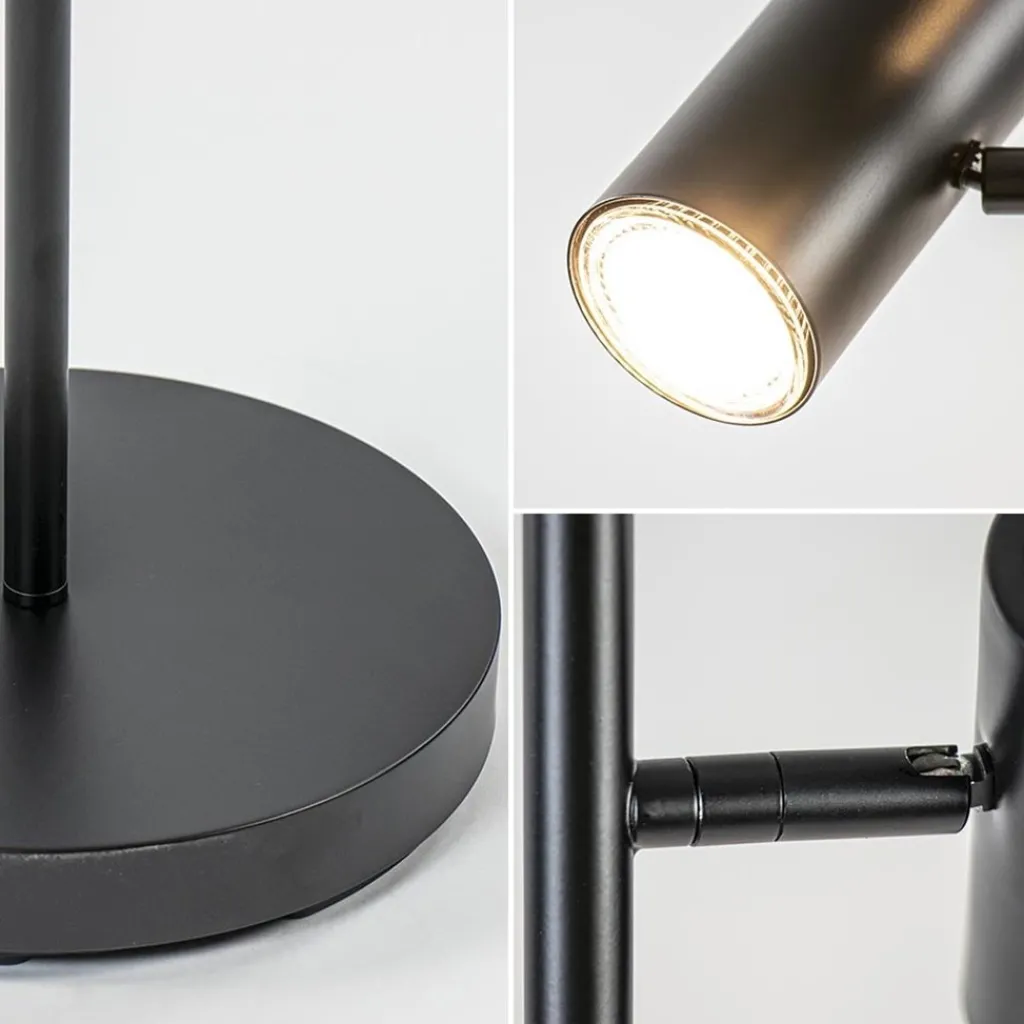 Staande Burgos spot dubbel zwart 3-step>Straluma New