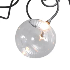 Strak klassieke plafondlamp LED met helder glas><noscript><img width=