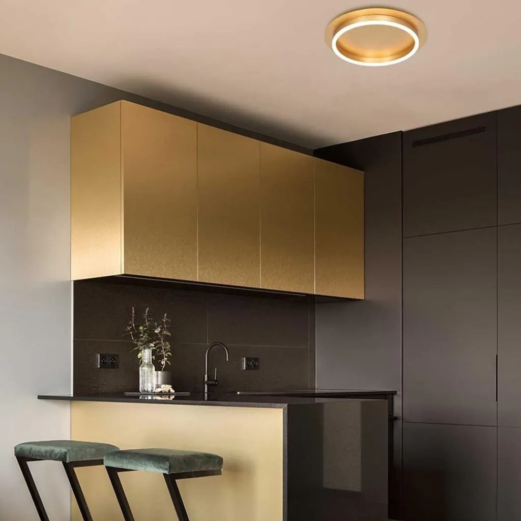 Strak moderne LED plafondlamp goud>Straluma Hot