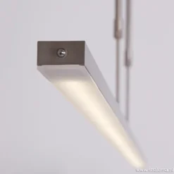 Strakke hanglamp LED staal incl. dimmer><noscript><img width=