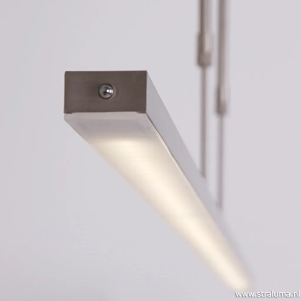 Strakke hanglamp LED staal incl. dimmer>Straluma Store