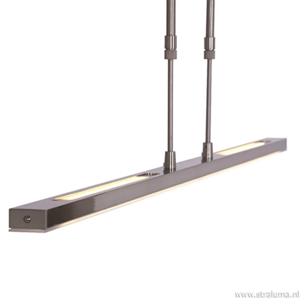 Strakke hanglamp LED staal incl. dimmer>Straluma Store