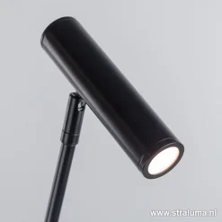 Strakke zwarte design vloerlamp LED>Straluma New