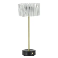 Tafellamp Accordeon op batterij prisma / zwart>Straluma Store