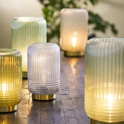 Tafellamp Lipa op batterij groen Light and Living><noscript><img width=