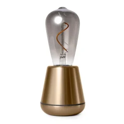 Tafellamp met oplaadbare batterij goud/smoke dimbaar>Straluma New