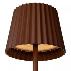 Tafellamp roest bruin oplaadbaar inclusief LED IP54>Straluma Clearance