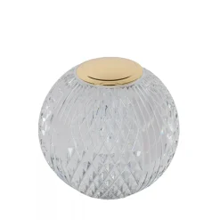 Tafellamp transparant/goud oplaadbaar en dimbaar>Straluma Store
