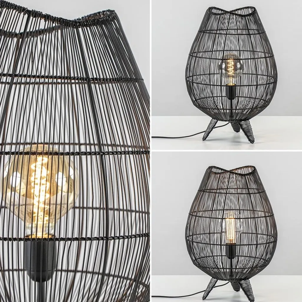 Tafellamp Yumi zwart op pootjes Light and Living>Straluma Flash Sale