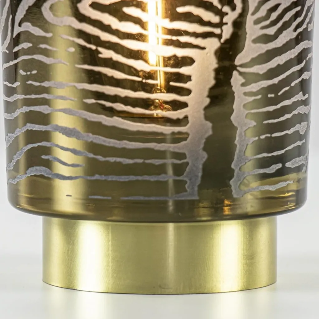 Tafellamp Zebra grijs goud op batterijen Light & Living>Straluma Best Sale