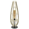 Tafellamp/vloerlamp naturel houten kap met zwart>Straluma Flash Sale