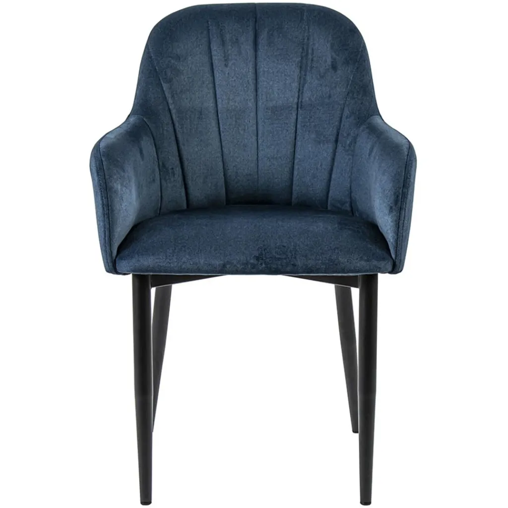 Trendy eetkamerstoel blauw met armleuning>Straluma Cheap