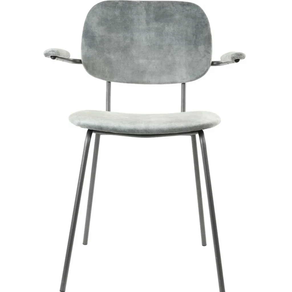 Trendy eetkamerstoel Emma velvet grijs>Straluma Flash Sale