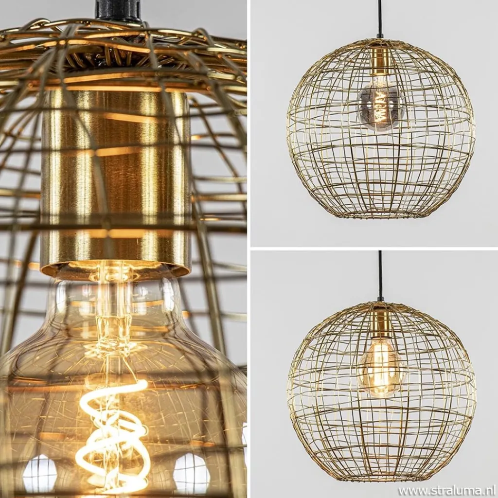 Trendy hanglamp Mirana goud L&L>Straluma Store