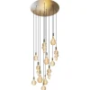 Videlamp Aton 12l goldleaf/shiny brass>Straluma Store