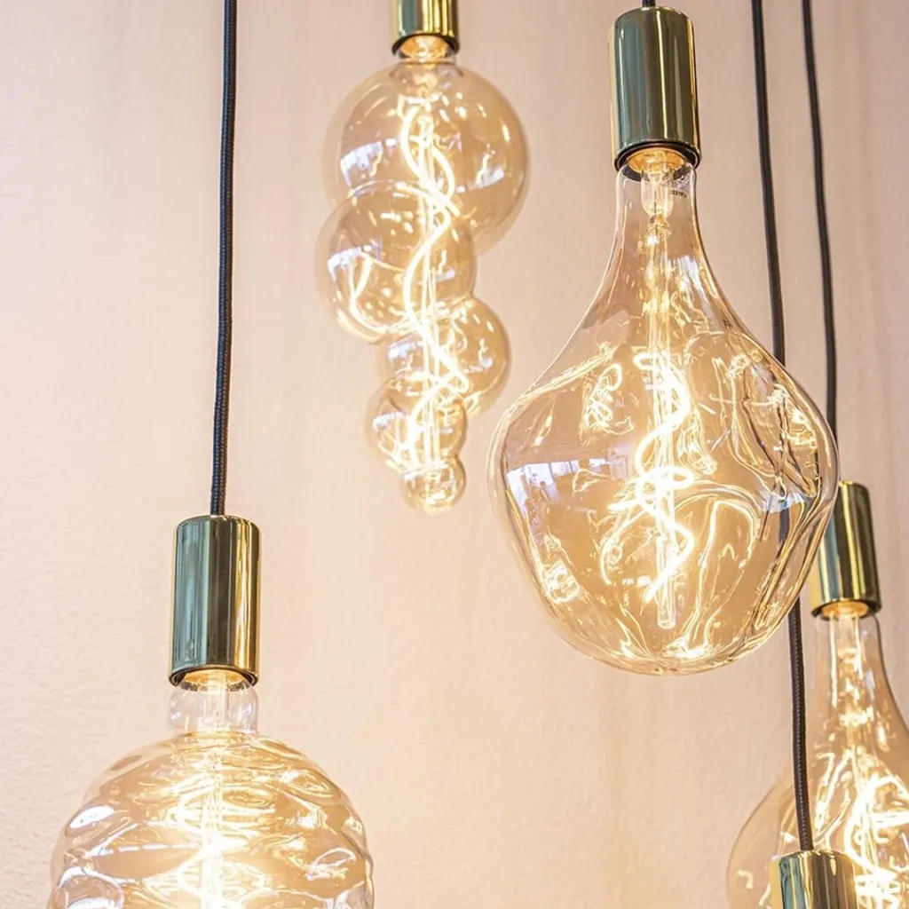 Videlamp Aton 12l goldleaf/shiny brass>Straluma Store