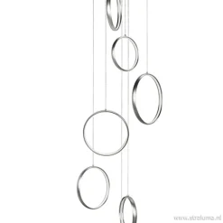 Videlamp Olympia nikkel 8 ringen>Straluma Hot