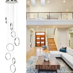 Videlamp Olympia nikkel 8 ringen><noscript><img width=