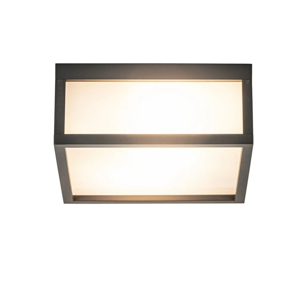 Vierkante buitenlamp dark grey plafond/wand>Straluma Fashion