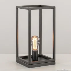 Vierkante tafellamp frame zwart modern>Straluma Clearance