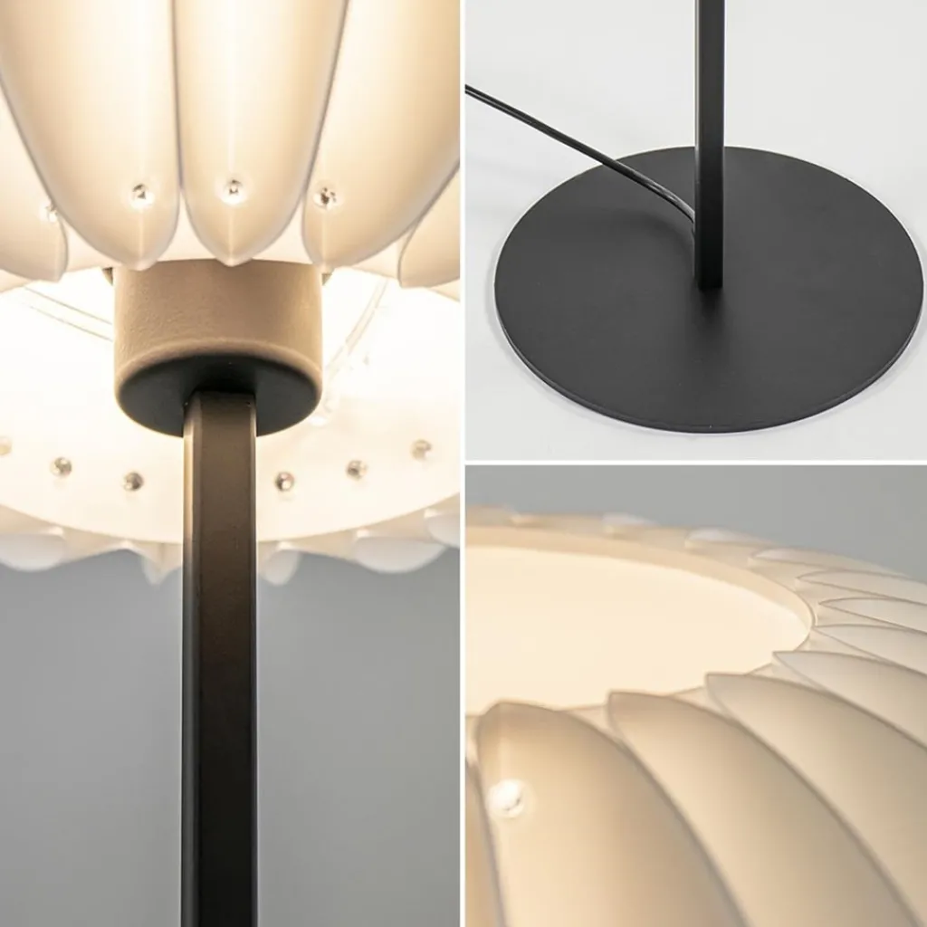 Vloerlamp Arena zwart/kap wit>Straluma Best