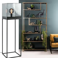 Vloerlamp Askjer kubus zwart/smoke glas><noscript><img width=