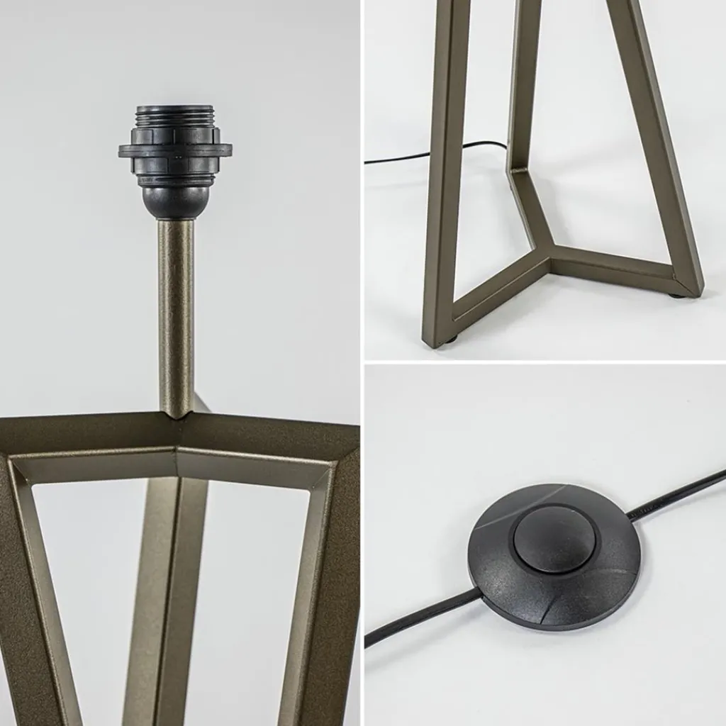 Vloerlamp Atrani platinum excl. kap>Straluma Discount