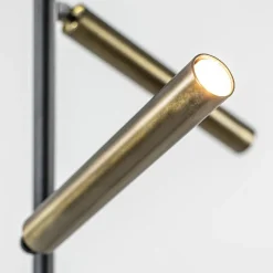 Vloerlamp Flute 2L zwart/brons 2xpushdim dtw><noscript><img width=