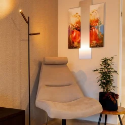 Vloerlamp Flute 2L zwart/brons 2xpushdim dtw><noscript><img width=