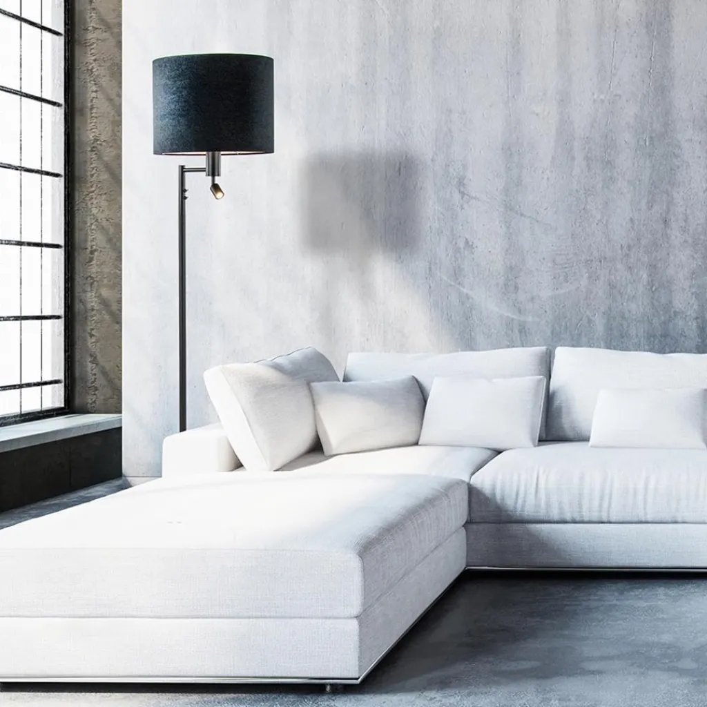 Vloerlamp Havana + leesspot zwart z/kap>Straluma Best Sale