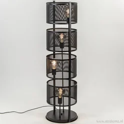 Vloerlamp 4L cilinder gaas zwart>Straluma Cheap