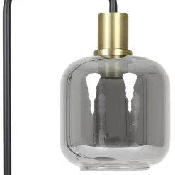 Vloerlamp Lekar zwart met smoke glas><noscript><img width=