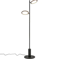 Vloerlamp 2-lichts zwart inclusief 3-standen dimbaar LED>Straluma Store