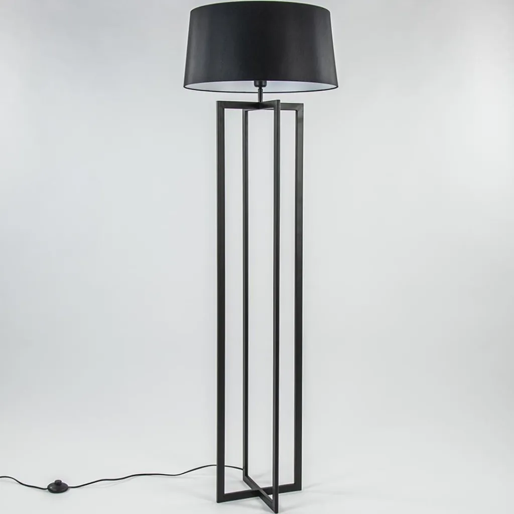 Vloerlamp Mace frame zwart exclusief kap>Straluma Hot