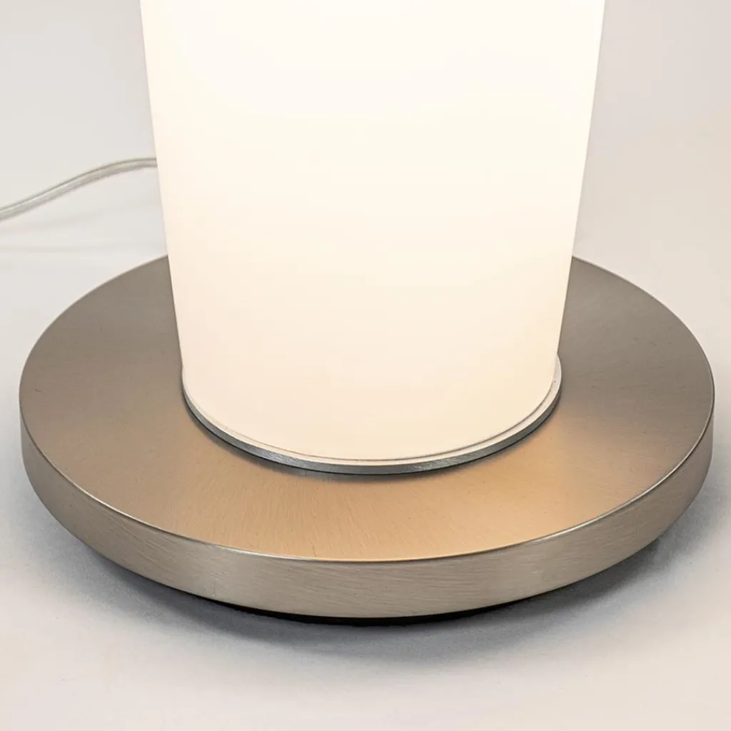 Vloerlamp Terra nikkel/wit glas dtw>Straluma Cheap