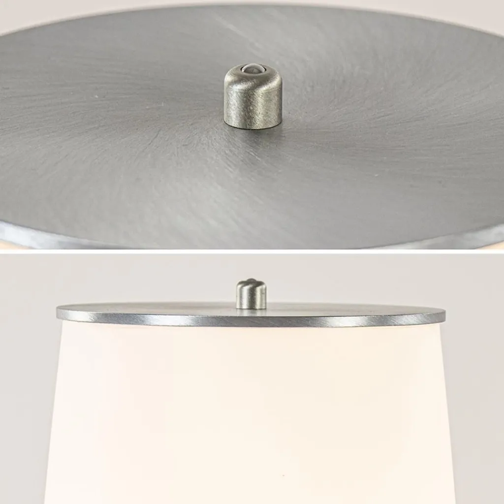 Vloerlamp Terra nikkel/wit glas dtw>Straluma Cheap