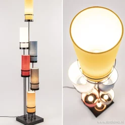 Vloerlamp zwart 6L multicolor rood>Straluma Cheap