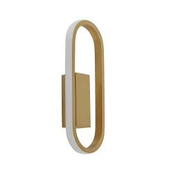 Wandlamp Anello ovaal matgoud 2700k dim.>Straluma Discount