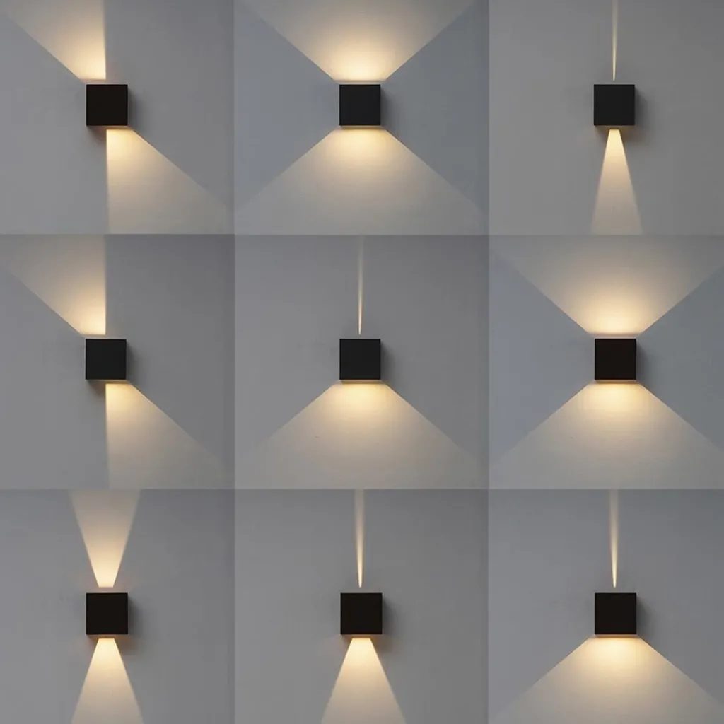 Wandlamp Davos kubus zwart IP54 2700k>Straluma Store