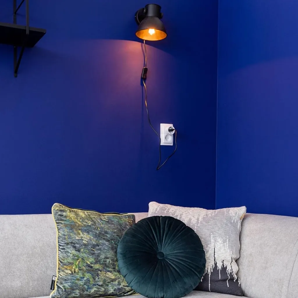 Wandlamp Eliano zwart industrieel>Straluma Cheap