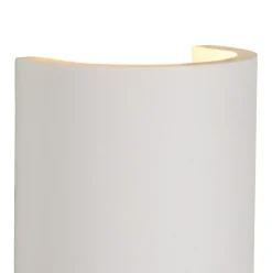 Wandlamp gips halve koker G9><noscript><img width=