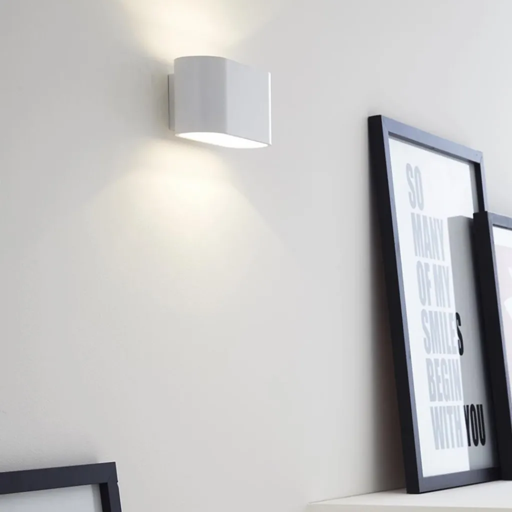 Wandlamp klein ovaal wit>Straluma Outlet