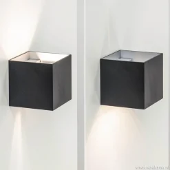 Wandlamp kubus verst. zwart/grijs ex.g9><noscript><img width=