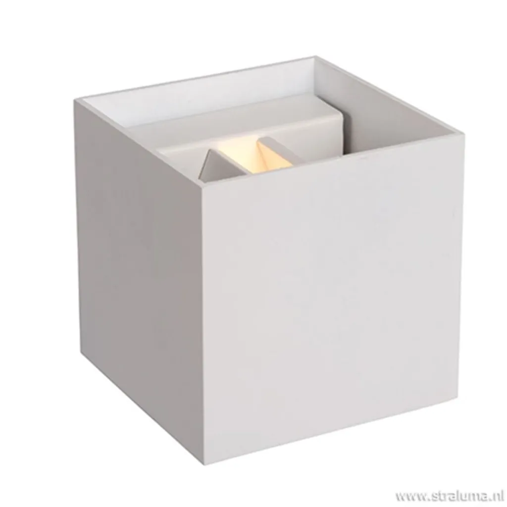 Wandlamp kubus wit verstelbaar incl. led>Straluma Cheap