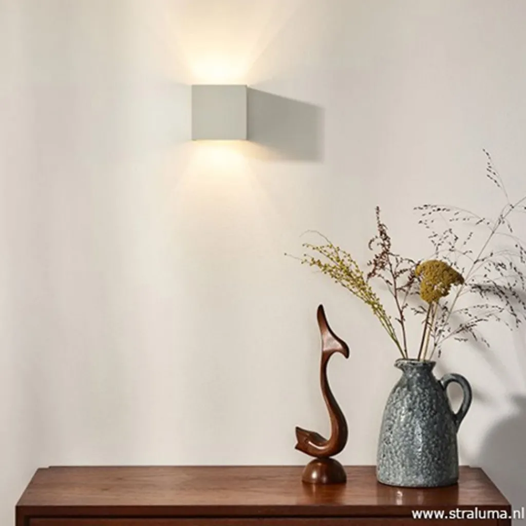 Wandlamp kubus wit verstelbaar incl. led>Straluma Cheap