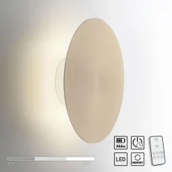 Wandlamp op accu goud 3-standen dimbaar>Straluma Best Sale